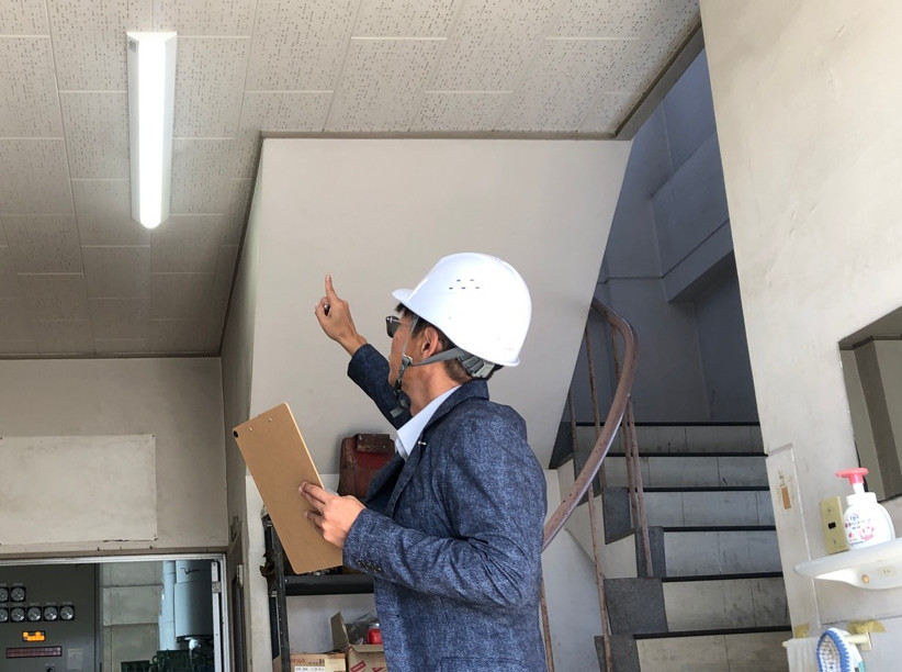 ポンプ場LED照明取替